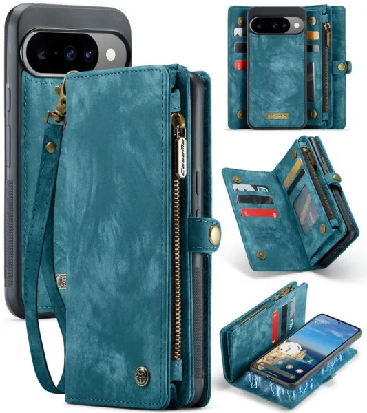 WALLET Ochranný kryt s peňaženkou 2v1 pre Google Pixel 10 / Google Pixel 10 Pro modrý
