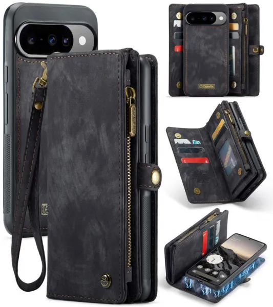 WALLET Ochranný kryt s peňaženkou 2v1 pre Google Pixel 10 / Google Pixel 10 Pro čierny
