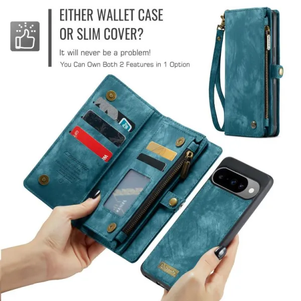 WALLET Ochranný kryt s peňaženkou 2v1 pre Google Pixel 10 / Google Pixel 10 Pro modrý