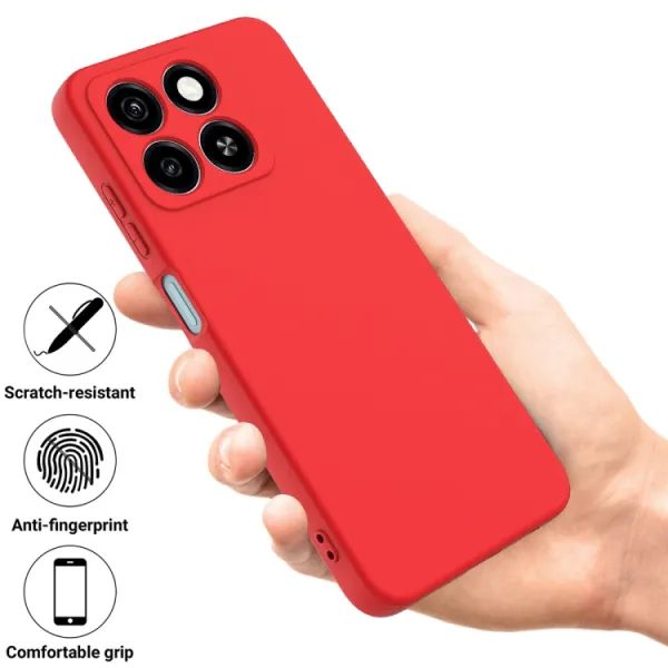 RUBBER Ochranný kryt pre ZTE Blade A35 červený