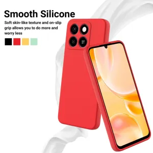 RUBBER Ochranný kryt pre ZTE Blade A35 červený