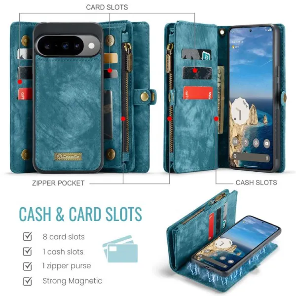 WALLET Ochranný kryt s peňaženkou 2v1 pre Google Pixel 10 / Google Pixel 10 Pro modrý