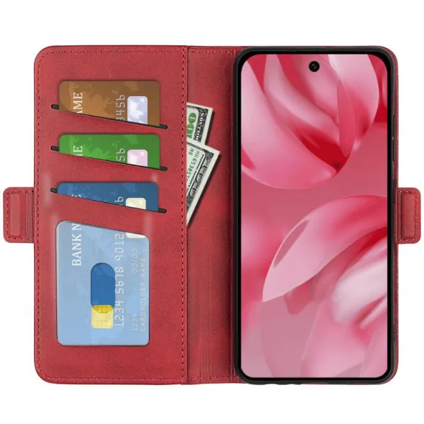 SIDE Peňaženkové puzdro pre Google Pixel 10 / Google Pixel 10 Pro červené