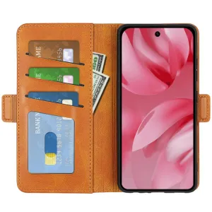 SIDE Peňaženkové puzdro pre Google Pixel 10 / Google Pixel 10 Pro svetlohnedé