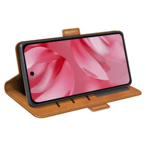 SIDE Peňaženkové puzdro pre Google Pixel 10 / Google Pixel 10 Pro svetlohnedé