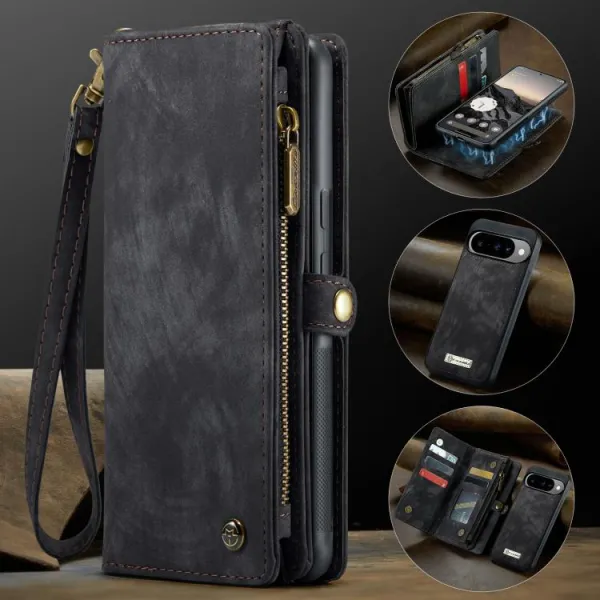 WALLET Ochranný kryt s peňaženkou 2v1 pre Google Pixel 10 / Google Pixel 10 Pro čierny