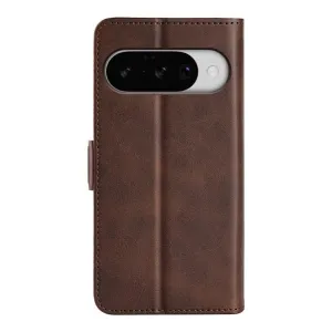SIDE Peňaženkové puzdro pre Google Pixel 10 / Google Pixel 10 Pro tmavohnedé