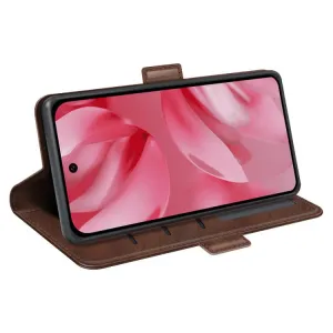SIDE Peňaženkové puzdro pre Google Pixel 10 / Google Pixel 10 Pro tmavohnedé