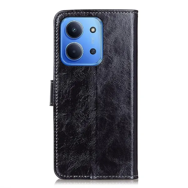RETRO Peňaženkový obal Xiaomi Redmi 15C / Redmi 15C 5G čierny