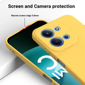 RUBBER Ochranný kryt pre Xiaomi Redmi 15C / Redmi 15C 5G žltý