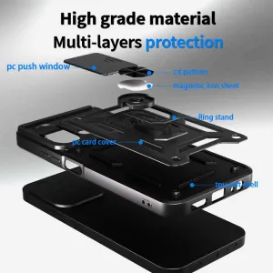 RING CAMERA Kryt s držiakom pre Xiaomi Redmi 15C / Redmi 15C 5G modrý