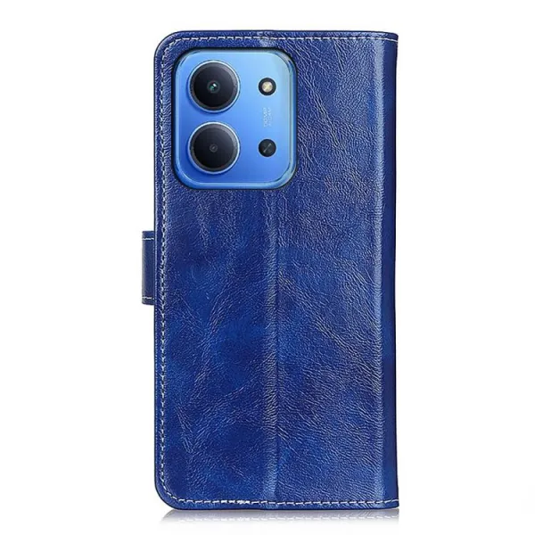 RETRO Peňaženkový obal Xiaomi Redmi 15C / Redmi 15C 5G modrý