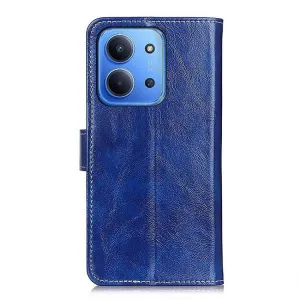 RETRO Peňaženkový obal Xiaomi Redmi 15C / Redmi 15C 5G modrý