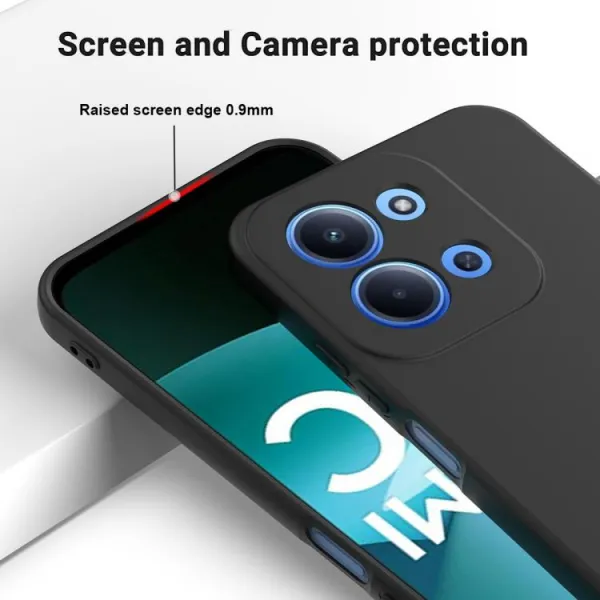 RUBBER Ochranný kryt pre Xiaomi Redmi 15C / Redmi 15C 5G čierny