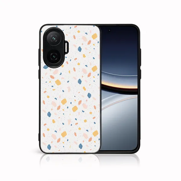 MY ART Ochranný kryt pre Xiaomi Poco F7 ORANGE TERRAZZO (165)