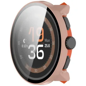 PC FULL COVER Plastový kryt so sklom pre Suunto Run ružový