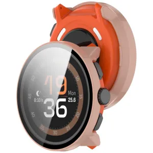 PC FULL COVER Plastový kryt so sklom pre Suunto Run ružový