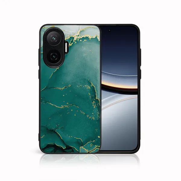MY ART Ochranný kryt pre Xiaomi Poco F7 GREEN MARBLE (145)