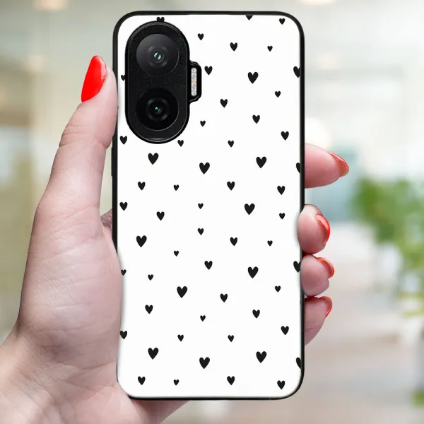 MY ART Ochranný kryt pre Xiaomi Poco F7 BLACK HEARTS (167)