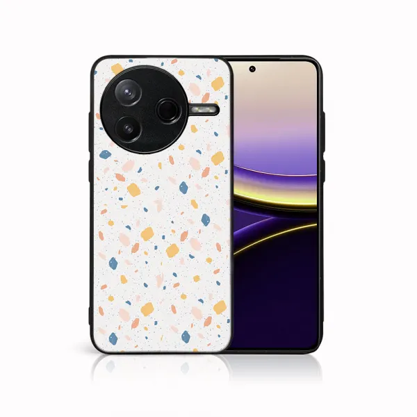 MY ART Ochranný kryt pre Xiaomi Poco F7 Pro ORANGE TERRAZZO (165)