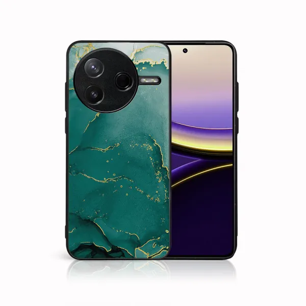 MY ART Ochranný kryt pre Xiaomi Poco F7 Pro GREEN MARBLE (145)