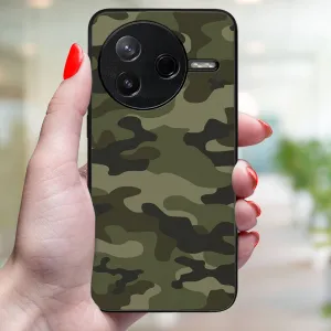 MY ART Ochranný kryt pre Xiaomi Poco F7 Pro GREEN CAMO (235)