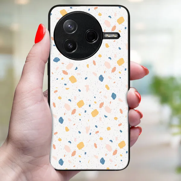 MY ART Ochranný kryt pre Xiaomi Poco F7 Pro ORANGE TERRAZZO (165)