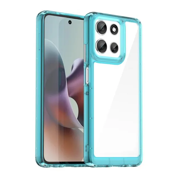 CRYSTAL Ochranný kryt pre Motorola Moto G56 5G tyrkysový