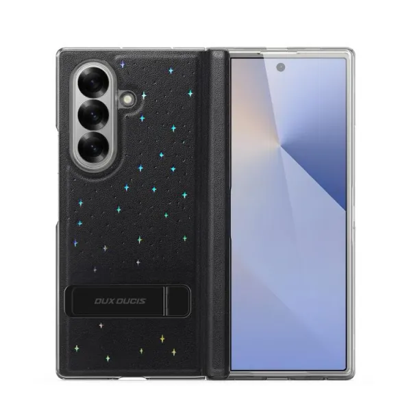 DUX STEX Obal s trblietkami pre Samsung Galaxy Z Fold7 5G čierny