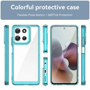 CRYSTAL Ochranný kryt pre Motorola Moto G56 5G tyrkysový