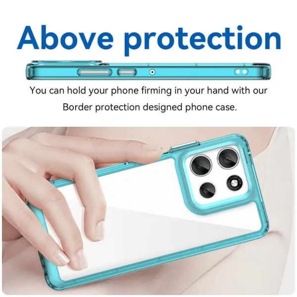 CRYSTAL Ochranný kryt pre Motorola Moto G56 5G tyrkysový
