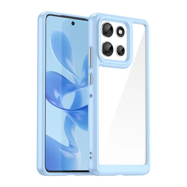 CRYSTAL Ochranný kryt pre Motorola Moto G86 5G modrý