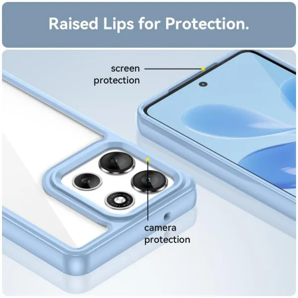 CRYSTAL Ochranný kryt pre Motorola Moto G86 5G modrý
