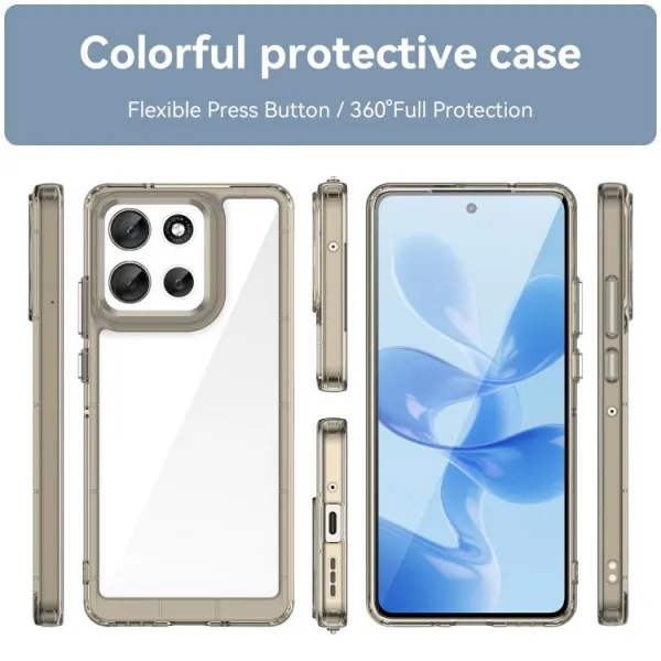 CRYSTAL Ochranný kryt pre Motorola Moto G86 5G šedý