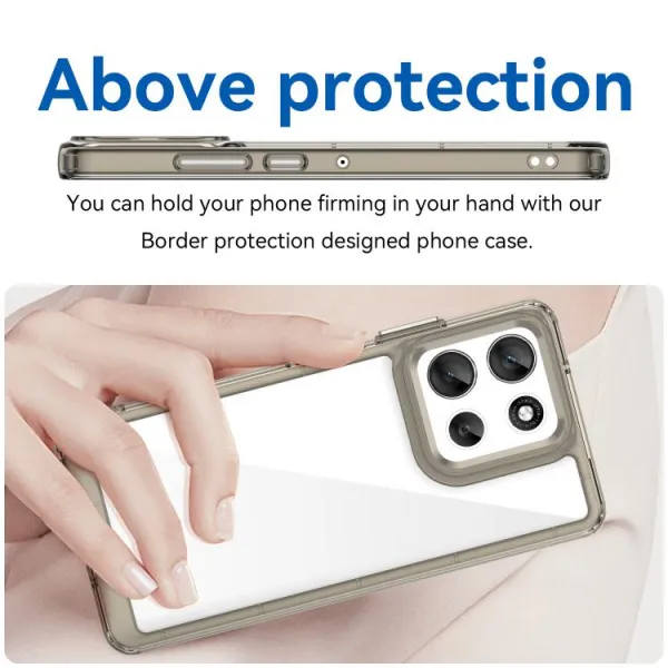 CRYSTAL Ochranný kryt pre Motorola Moto G86 5G šedý