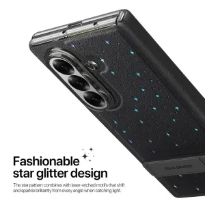 DUX STEX Obal s trblietkami pre Samsung Galaxy Z Fold7 5G čierny