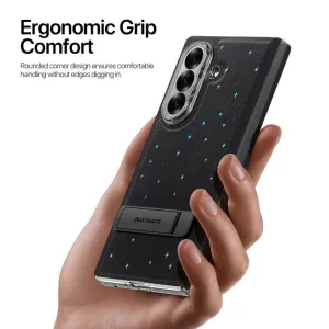 DUX STEX Obal s trblietkami pre Samsung Galaxy Z Fold7 5G čierny