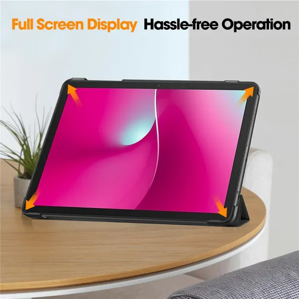 LEATHER Zaklápací kryt pre T Tablet 2 čierny