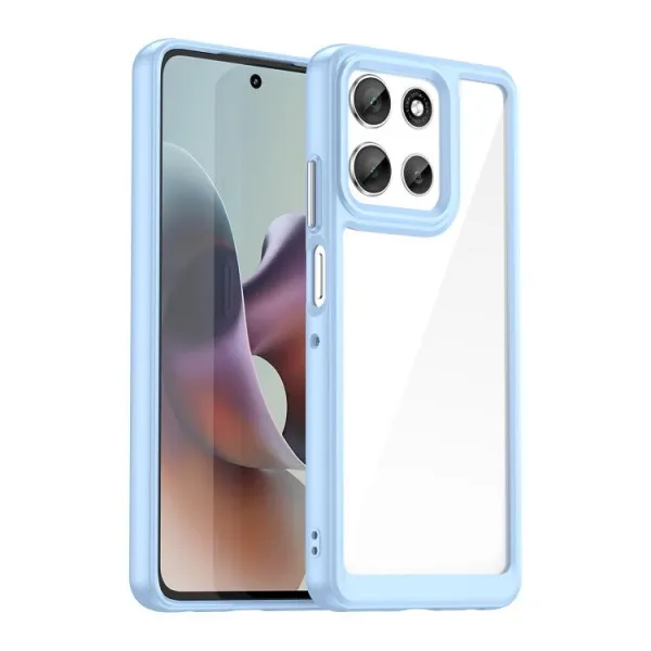 CRYSTAL Ochranný kryt pre Motorola Moto G56 5G modrý