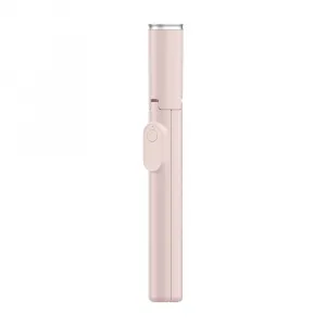 Tech-Protect L09S Bluetooth Selfie tyč so statívom, ružová