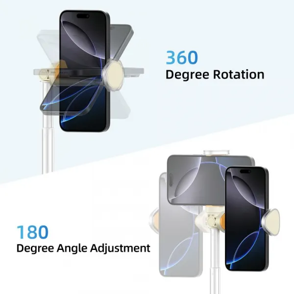 Tech-Protect L09S Bluetooth Selfie tyč so statívom, béžová