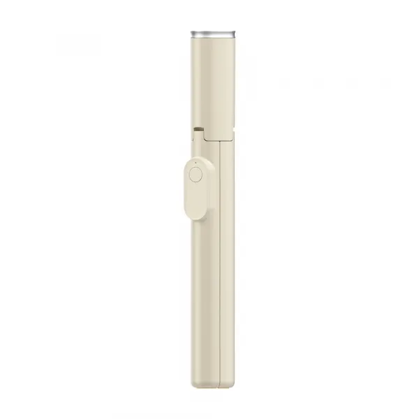 Tech-Protect L09S Bluetooth Selfie tyč so statívom, béžová