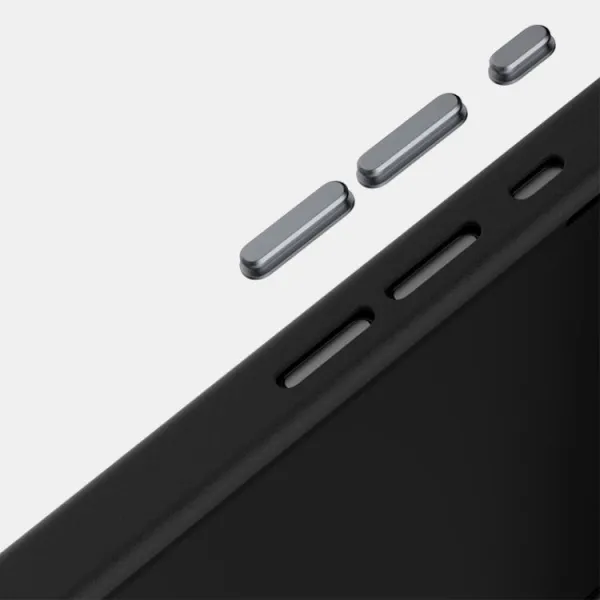 ABEEL RELIEF Ochranný obal pre Apple iPhone 16e / iPhone 17e CARBON BLACK