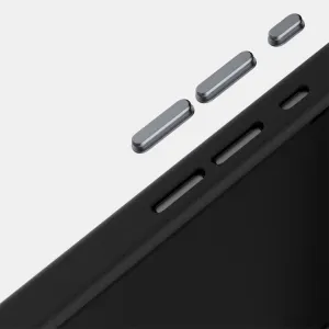 ABEEL RELIEF Ochranný obal pre Apple iPhone 16e / iPhone 17e CARBON BLACK