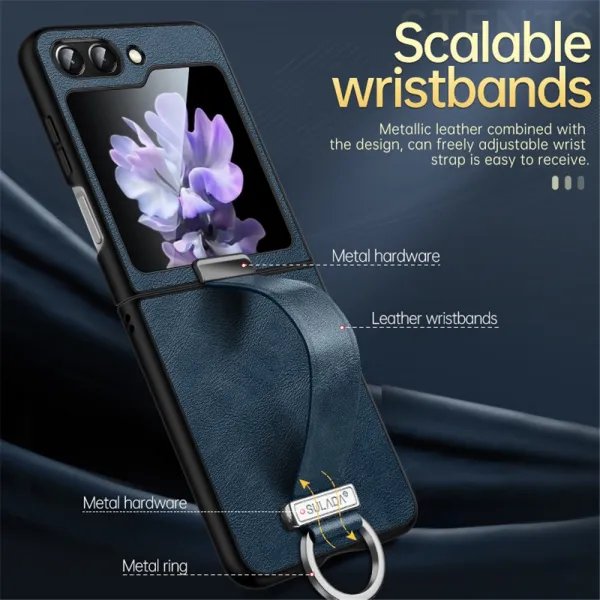 SULADA BAND Kryt s držiakom pre Samsung Galaxy Z Flip7 FE 5G / Flip6 5G červený