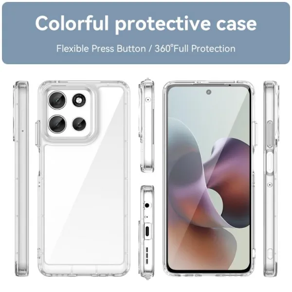CRYSTAL Ochranný kryt pre Motorola Moto G56 5G priehľadný