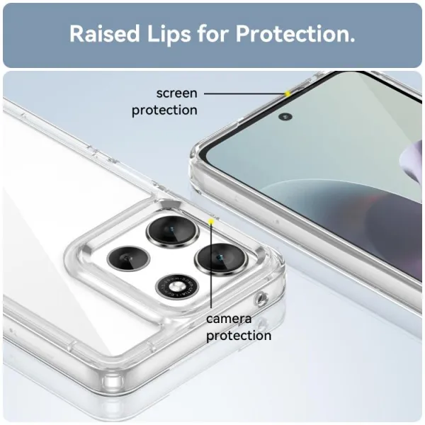 CRYSTAL Ochranný kryt pre Motorola Moto G56 5G priehľadný