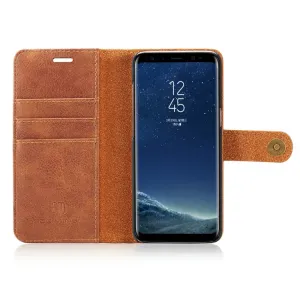 DG.MING Peňaženkový obal 2v1 Samsung Galaxy S8 hnedý