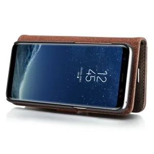DG.MING Peňaženkový obal 2v1 Samsung Galaxy S8 šedý