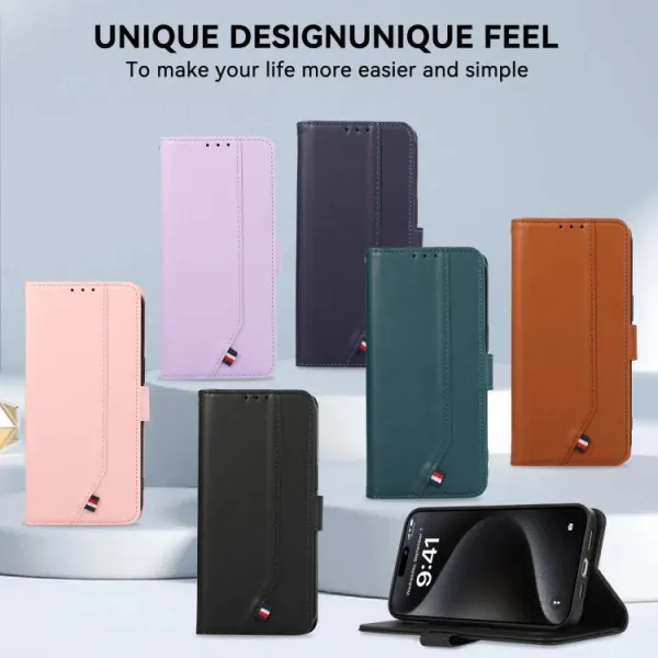 ABEEL DELICATE Peňaženkový obal Apple iPhone Air modrý